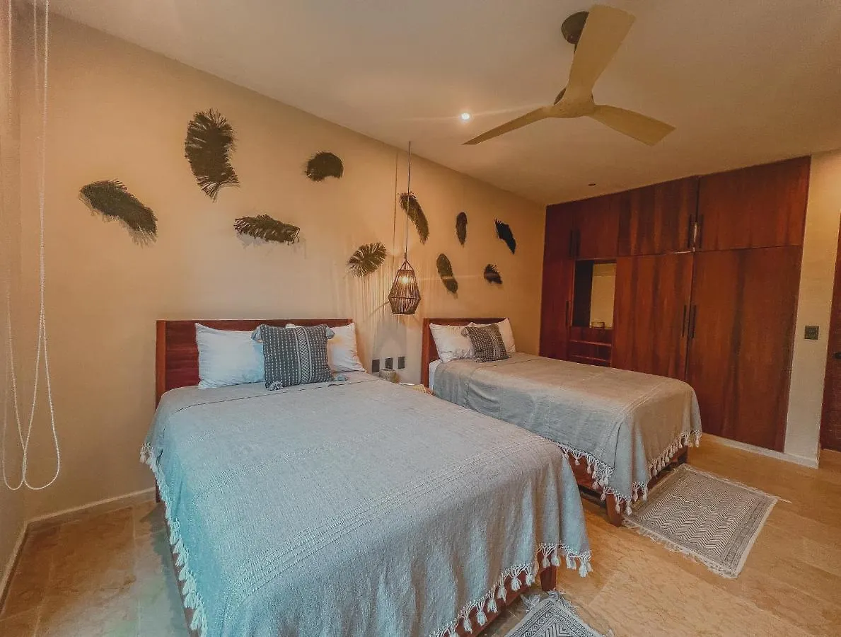 Appartement Kataleya Tulum By Zaazil - New Luxury Amazing Combo For Up To 20 People - Penthouse Plus Aptartment , Private Pool, Terrace , Roof Top And Hot Tub In Luum Zama In The Jungle