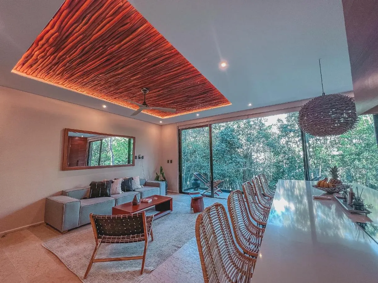 Kataleya Tulum By Zaazil - New Luxury Amazing Combo For Up To 20 People - Penthouse Plus Aptartment , Private Pool, Terrace , Roof Top And Hot Tub In Luum Zama In The Jungle 0*,  Mexique