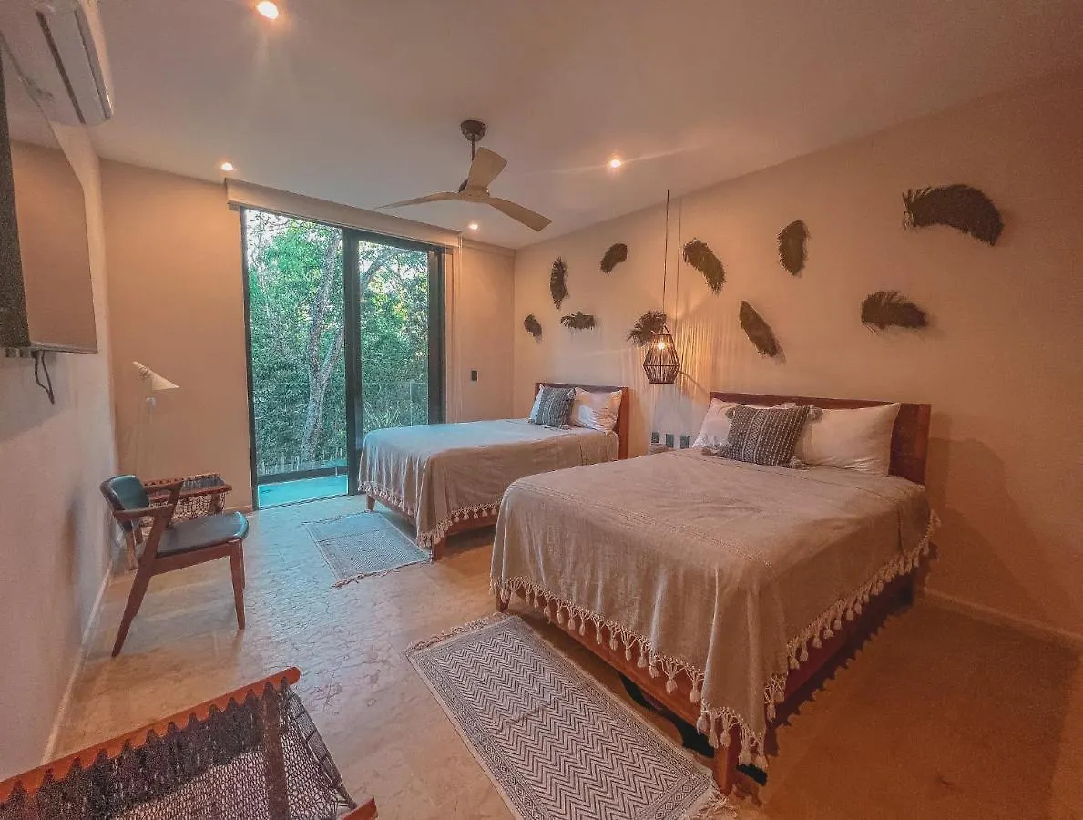 Kataleya Tulum By Zaazil - New Luxury Amazing Combo For Up To 20 People - Penthouse Plus Aptartment , Private Pool, Terrace , Roof Top And Hot Tub In Luum Zama In The Jungle Mexique